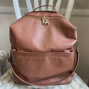 Mina Baie Dark Tan Leather midi Stevie